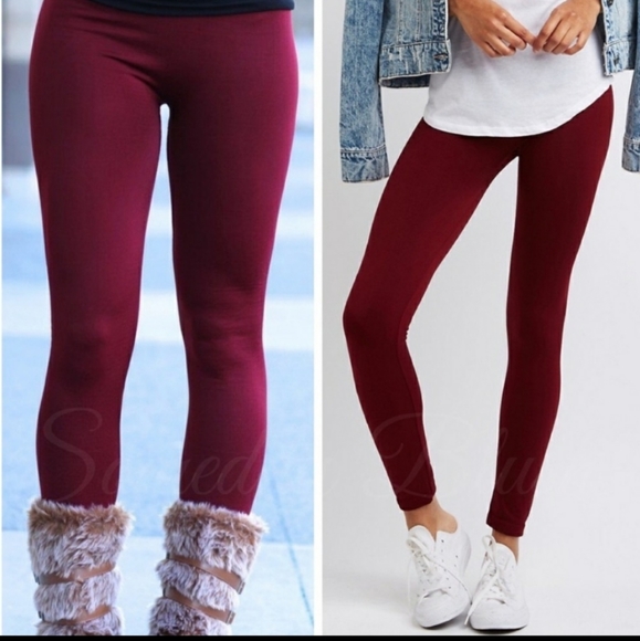 boutique item Pants - Boutique item soft fleece lined high rise leggings